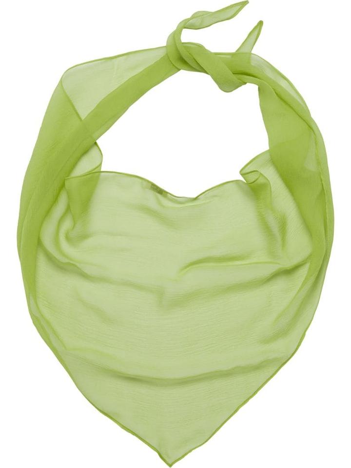 Miu Miu Basic Chiffon Scarf - Green