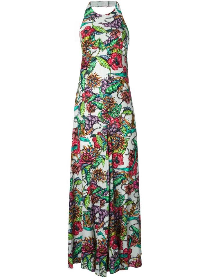 Marco Bologna Flower Print Halter Dress