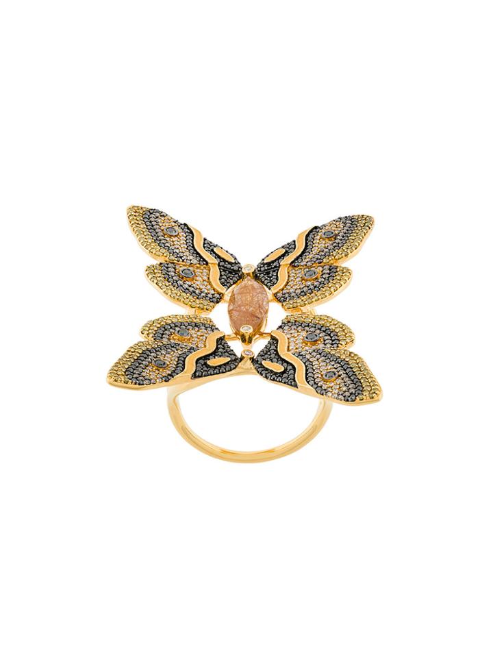Astley Clarke Emperor Moth Ring - Metallic
