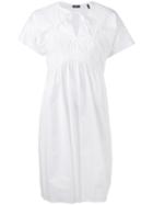 Jil Sander Navy - Popeline Dress - Women - Cotton/spandex/elastane - 34, Women's, White, Cotton/spandex/elastane