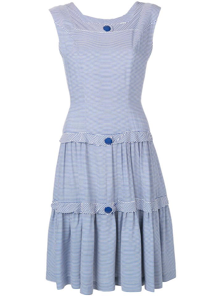 William Vintage Striped Dress - Blue