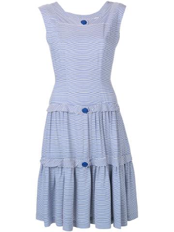 William Vintage Striped Dress - Blue
