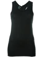 Ann Demeulemeester Racer Back Tank Top, Women's, Size: 40, Black, Bamboo/spandex/elastane