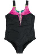 Marcelo Burlon County Of Milan Kids Teen Wings Swimsuit - Black