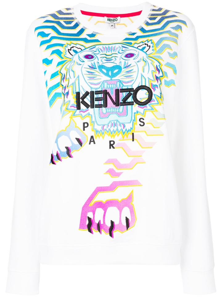 Kenzo Geo Tiger Sweatshirt - White