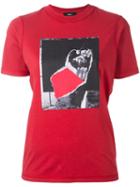 Yang Li Printed T-shirt, Women's, Size: 42, Red, Cotton