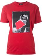Yang Li Printed T-shirt, Women's, Size: 42, Red, Cotton