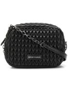 Emporio Armani Quilted Drop Shoulder Bag - Black