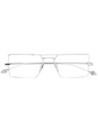 Brioni Square Double-bridged Glasses - Metallic