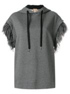 No21 Short Sleeve Hoodie - Grey