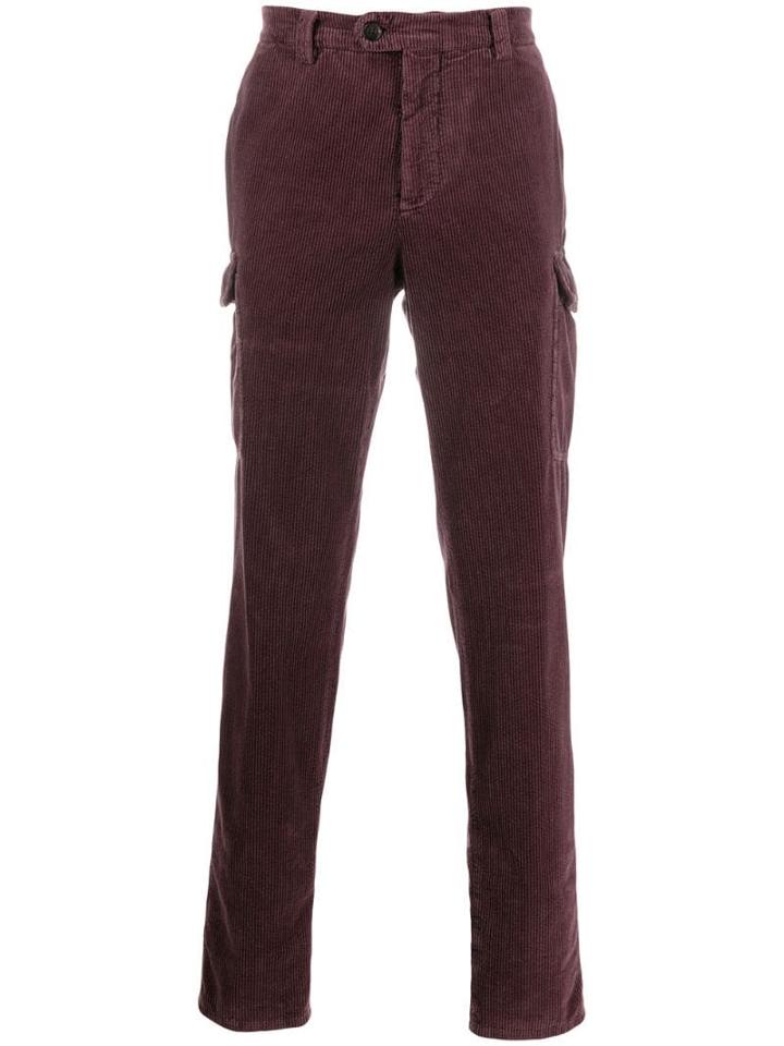 Brunello Cucinelli Plain Cargo Trousers - Purple