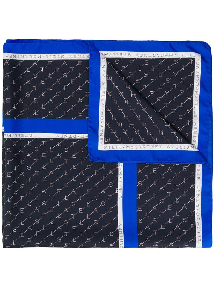 Stella Mccartney Monogram Scarf - Blue