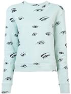 The Elder Statesman Eye Print Sweatshirt - Blue