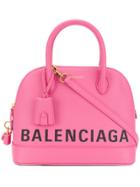 Balenciaga Ville Top Handle Bag - Pink & Purple