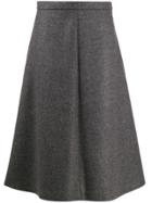 Miu Miu High Waisted A-line Skirt - Grey