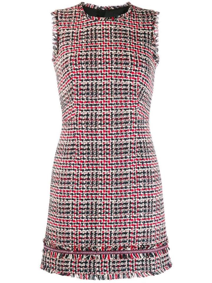 Paule Ka Sleeveless Tweed Dress - Blue