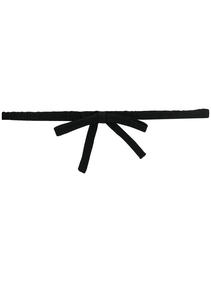Nº21 Bow Detail Belt - Black