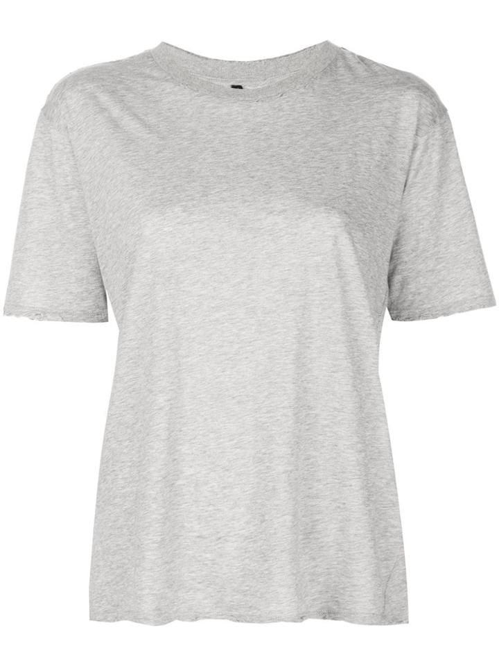 Unravel Project Distressed Skate T-shirt - Grey