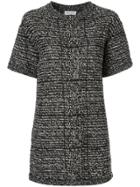 Sonia Rykiel Short-sleeved Tweed Tunic - Black