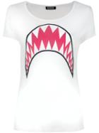 Rockins Shark T-shirt, Women's, Size: Medium, White, Cotton