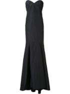 Zac Posen Radal Seam Gown, Women's, Size: 8, Black, Silk
