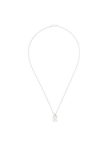 Hatton Labs Padlock Pendant Necklace - White