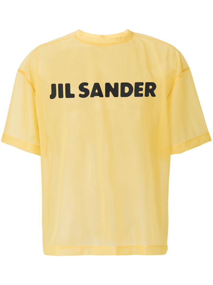 Jil Sander Logo Print T-shirt - Yellow & Orange