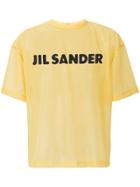Jil Sander Logo Print T-shirt - Yellow & Orange