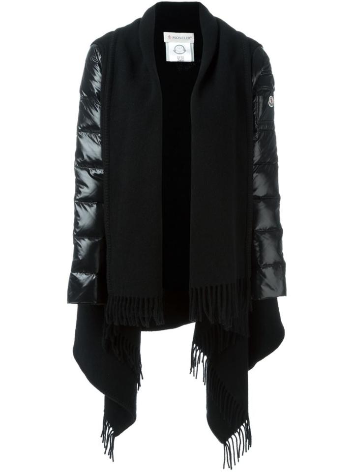Moncler Sleeve Detail Fringed Scarf