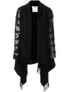 Moncler Sleeve Detail Fringed Scarf