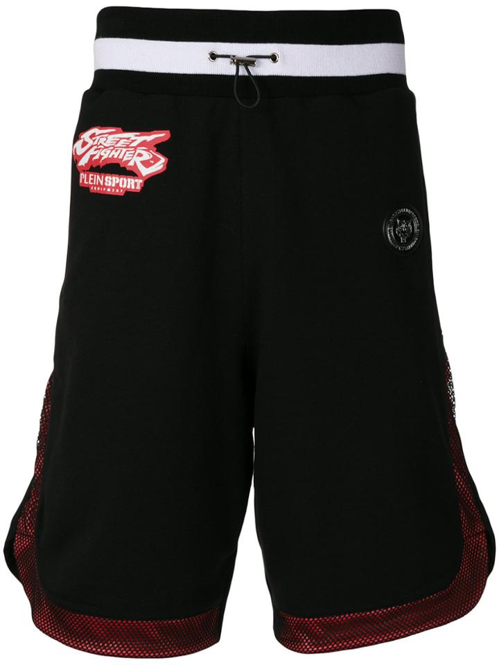 Plein Sport Street Fighter Track Shorts - Black