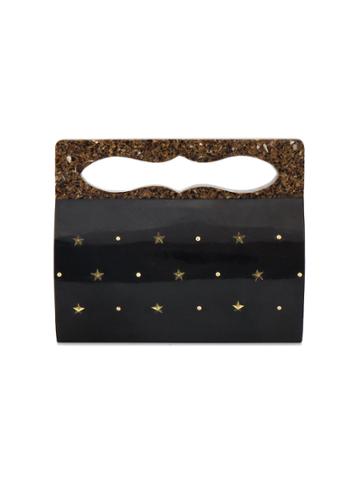 Nathalie Trad Juno Stud Embellished Clutch - Black