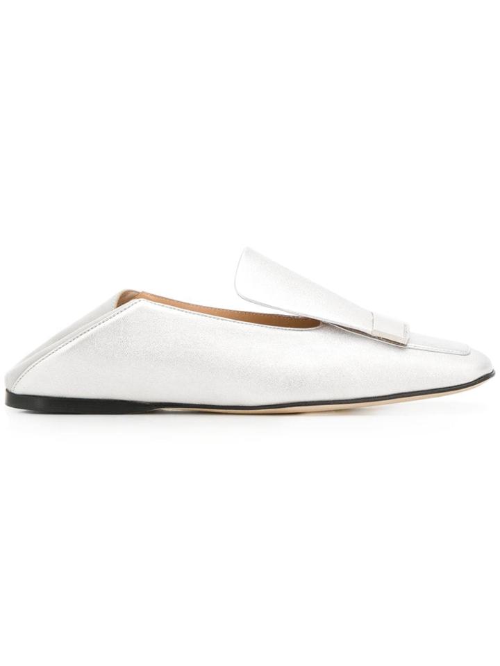Sergio Rossi Mule Loafers - Silver