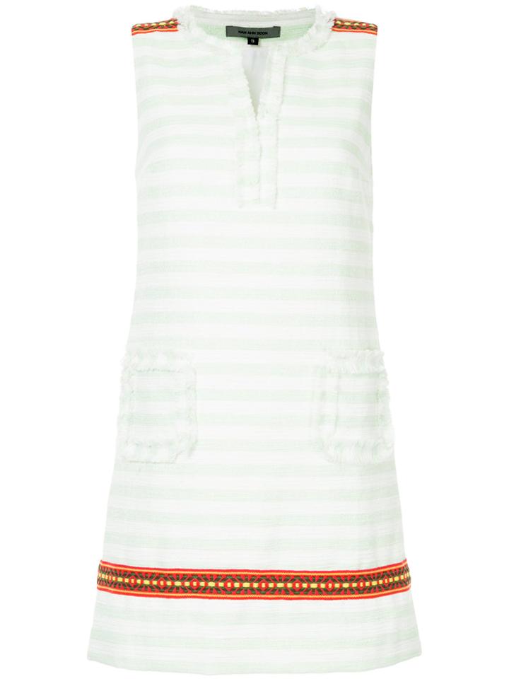 Han Ahn Soon Striped Shift Dress - White