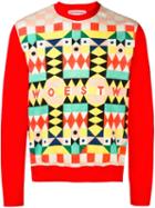 Walter Van Beirendonck 'arty' Sweatshirt, Men's, Size: Medium, Red, Cotton