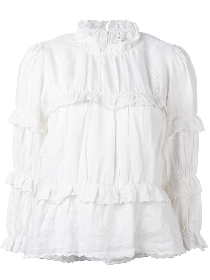Isabel Marant Étoile Daniela Blouse, Women's, Size: 40, White, Linen/flax/polyester