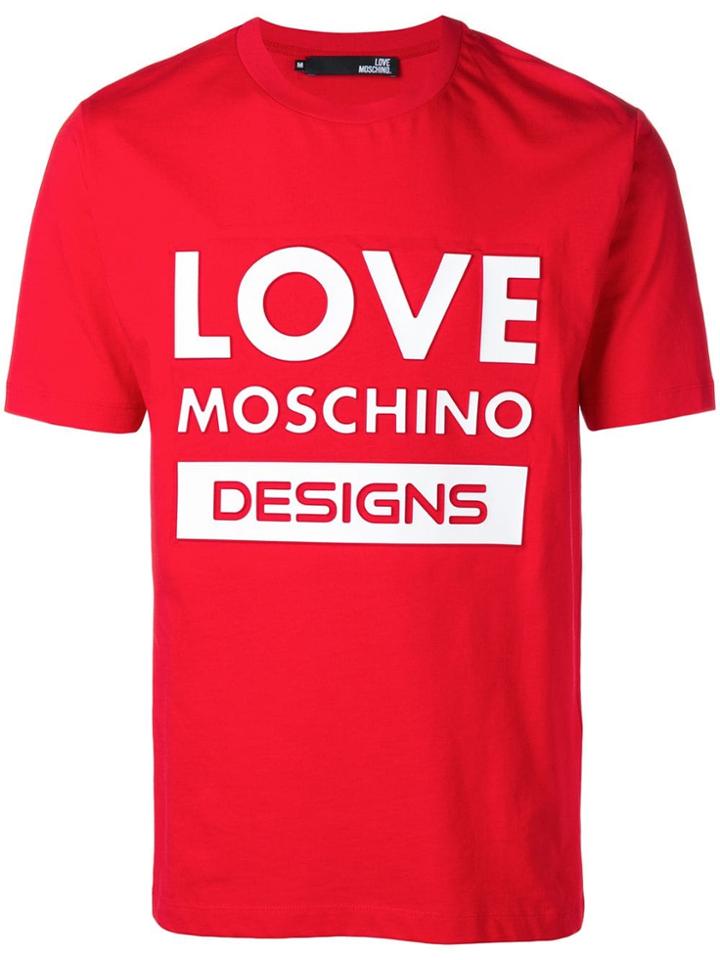 Love Moschino Logo T-shirt - Red