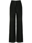 Emporio Armani Wide-leg Trousers - Black