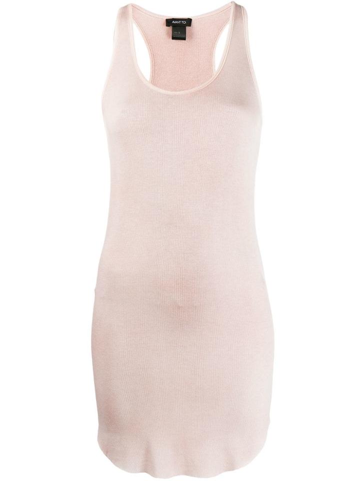 Avant Toi Mid-length Vest Top - Pink