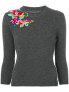 Ermanno Scervino Embroidered Jumper - Grey