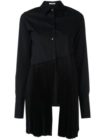 Tome Pleated Panel Shirt - Black