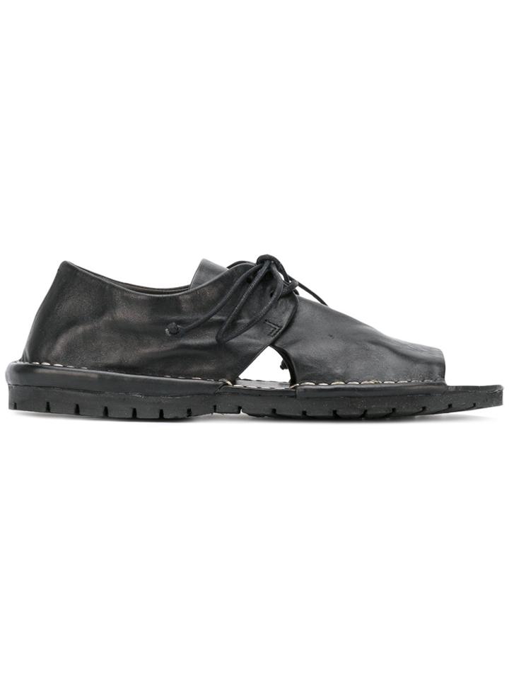 Marsèll Laced Cut-out Sandals - Black