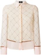 Elisabetta Franchi Logo Print Shirt - Neutrals