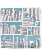 Olympia Le-tan Printed Scarf, Women's, Blue, Silk