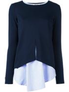 Dondup Tank Top And Blouse, Women's, Size: Small, Blue, Cotton/viscose/polyamide/spandex/elastane
