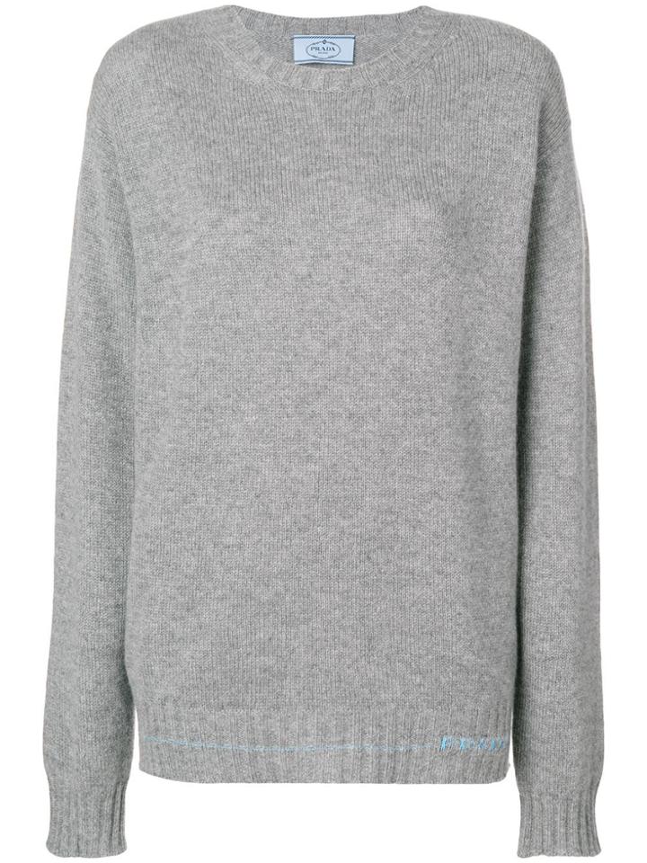 Prada Knit Jumper - Grey