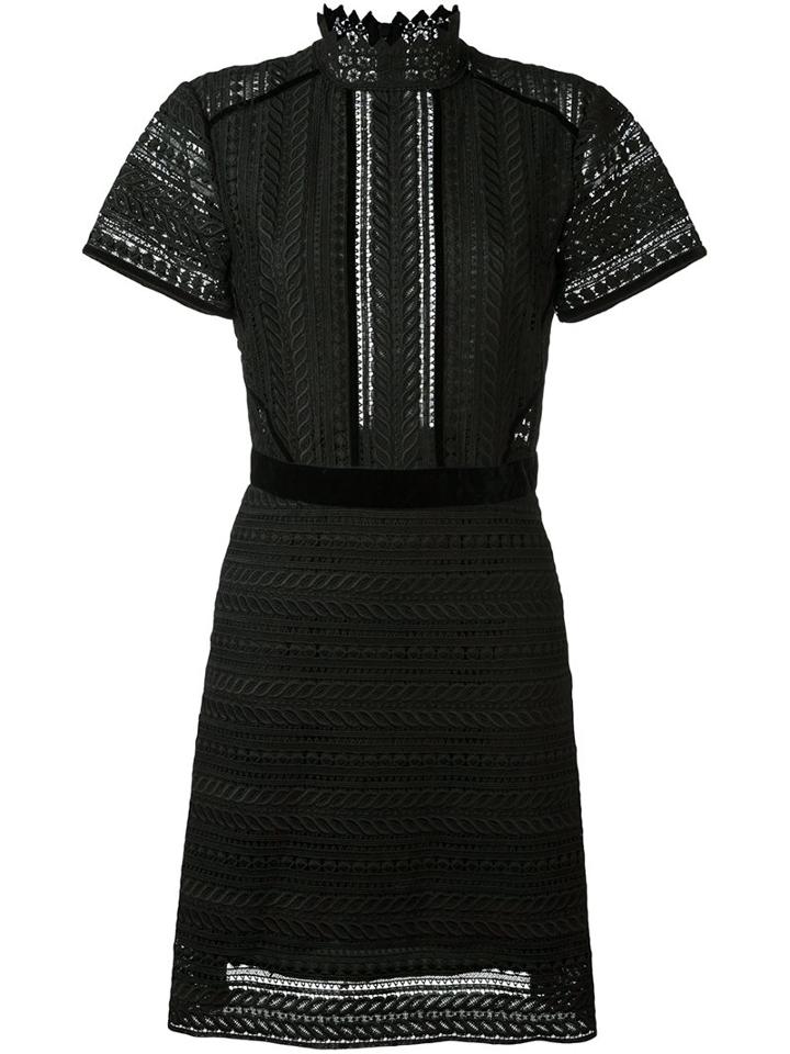 Perseverance London Cable Lace Midi Dress