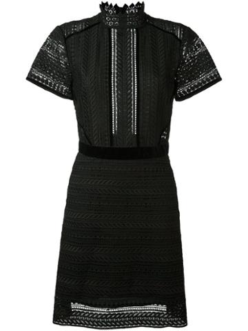Perseverance London Cable Lace Midi Dress