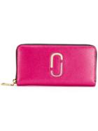 Marc Jacobs Snapshot Continental Wallet - Pink & Purple