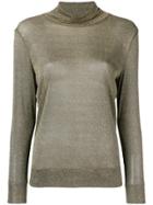 Fabiana Filippi Metallic Turtle-neck Sweater